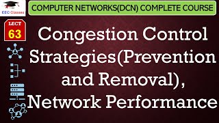 L63 Congestion Control StrategiesPrevention and Removal Network Performance  DCN Lectures Hindi [upl. by Nidnarb]