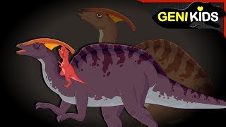 Dinosaurs Special Compilation Dinosaurs the Singer Parasurolophus and baby Tyrannosaurus★Genikids [upl. by Eadrahs]