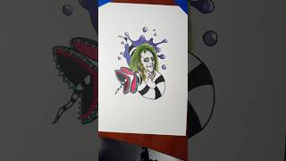 Beetlejuice Beetlejuice Beetlejuice shorts beetlejuice art [upl. by Dale]