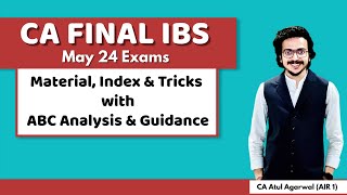 IBS Strategy Books Index amp Tricks  ABC Analysis amp Guidance  CA Final May 24  Atul Agarwal AIR 1 [upl. by Mit]