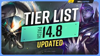 NEW UPDATED TIER LIST for PATCH 148  League of Legends [upl. by Mercola74]