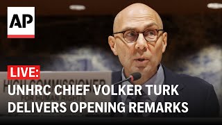 LIVE UNHRC Chief Volker Turk delivers opening remarks at summer session [upl. by Fakieh265]