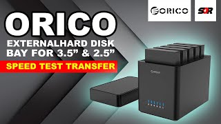 ORICO HARD DISK BAY DS500U3 EXTERNAL DATA STORAGE SPEED TRANSFER REAL WORLD TEST  FAN NOISE [upl. by Laddy667]