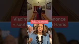 Vladimir Poutine annonce « soutenir » Kamala Harris pour la présidentielle américaine [upl. by Nuzzi226]