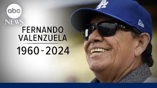 Former LA Dodgers pitcher Fernando Valenzuela dies at 63 [upl. by Hahsi]