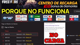 Porqué LA PAGINA DE PAGOSTORE Free Fire NO FUNCIONAPeitonYT [upl. by Hutchinson]