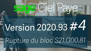 Ciel Paye  Nouveautés 202093  Rupture du bloc S21G0081 [upl. by Zane238]