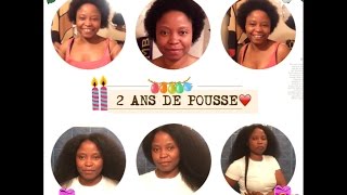 MON ÉVOLUTION CAPILLAIRE2 ANS DE POUSSE💋APRÈS LE BIG CHOP✂️ [upl. by Ajnotal]