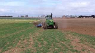 John Deere 8440 and Lemken Smaragd 5 metre [upl. by Frey]