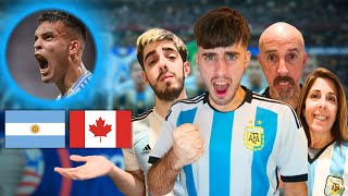 ARGENTINA 2 CANADÁ 0 COPA AMERICA 2024  REACCIÓN DE HINCHAS ARGENTINOS [upl. by Airamat366]