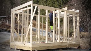 Building a Norwegian Tinyhouse Frame in 5 days DIY [upl. by Andrea]