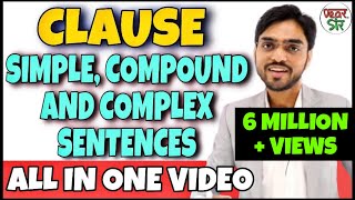 Simple Compound and Complex Sentences  English Grammar Lessons  Clauses in English Grammar [upl. by Nahtanohj]