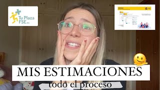 ESTIMACIONES de TuPlazaFse  SIMULE antes de mi ADJUDICACIÓN  TODO el proceso  Celia Mora 🥝 [upl. by Dublin570]