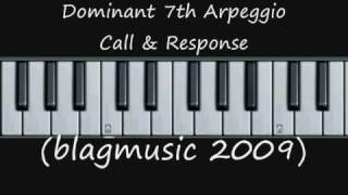 Dominant 7th Arpeggios  Vocal Warm Up Internalisation Excercise [upl. by Werdma]