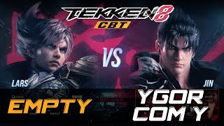 FSN Empty vs Ygor com Y  TEKKEN 8  Closed Beta test [upl. by Annoif]