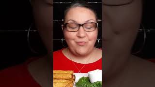 EXTREMELY CRUNCHY Beef Taquitos mukbang asmr youtube shorts [upl. by Fairley827]