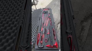 Ultra RED Cardinal Sin Mega Knife Set shortsviral [upl. by Pinter552]