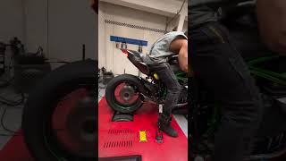 Kawasaki NINJA H2R On Dyno 😈shorts ninja kawasaki h2r viral dream bike trending ytshorts [upl. by Amaral]