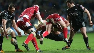 Rhys Priestland Penalty 4 Ospreys v Scarlets 3rd January 2014 [upl. by Silrac245]