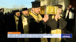 Clericii și credincioșii din Protopopiatul Ilfov Sud binecuvântați de Sfântul Cuvios Dimitrie [upl. by Editha]