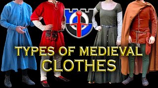 Most common types of MEDIEVAL CLOTHES or garments MEDIEVAL MISCONCEPTIONS [upl. by Birgit]