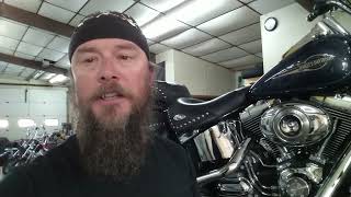 How to do an oil change on a Harley Davidson Softail [upl. by Doowrehs]