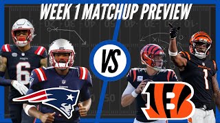 New England Patriots vs Cincinnati Bengals  Week 1 Preview [upl. by Rennold392]