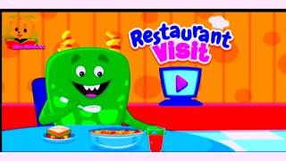 Chomping Monster Restaurant Visit  Kids Learn About Food  Bibo KidloLand [upl. by Elyse230]