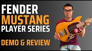 Fender Mustang Bass Player Series  Review and demonstration of sounds stock roundwounds [upl. by Mcgrath462]