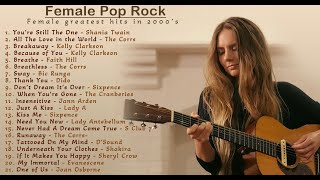 Female Pop Rock  Greatest Hits of 90s and 2000s  Music ndBox [upl. by Acilgna]