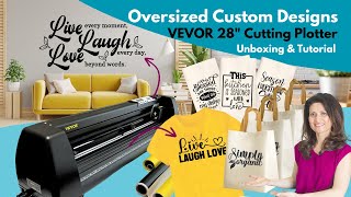 Vevor 28quot Cutting Plotter Unboxing Review amp Tutorial Starting a Profitable Customization Business [upl. by Robinette309]