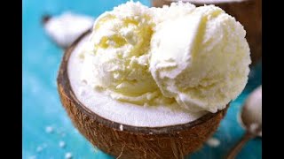 How to Make Vegan Ice Cream With Coconut Milk Home Recipe NonDairy with Kitchenif Ice Cream Maker [upl. by Buseck]