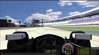 rFactor IndyCar Series 2012 Mod Gameplay on Texas [upl. by Aihsotan424]