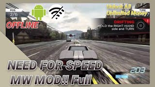 NEED FOR SPEED MOST WANTED OFFLINE ANDROID GRAFIK KEREN MOD UANG DAN RINGAN  MOBILE GAME [upl. by Bill]