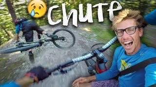 BRUTISODE 12  CHUTE SPECTACULAIRE  VTT vélo enduro [upl. by Oirramed]