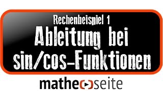 Trigonometrische Funktionen Ableitung Beispiel 1  A4204 [upl. by Ogilvie]