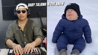 BABY TALKING IN THE SNOW [upl. by Amin860]