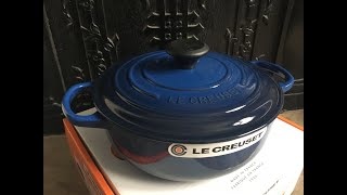 Unboxing  Review Le Creuset Cast Iron Essential Oven Product Review March 2021 [upl. by Anaitit]