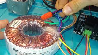 Avel Lindberg Toroidal Transformer Wiring Dual Secondaries to Center Tapped [upl. by Eiuol]