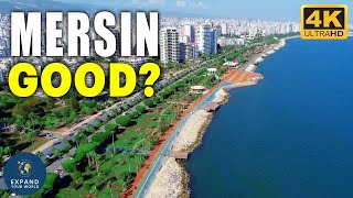 Mersin Turkey 4K Walking Tour  Seaside Walking Path with Mini Map [upl. by Nirat]