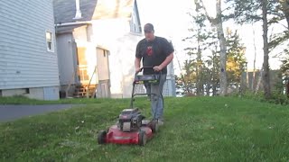 Toro Super Recycler w Blade Brake  Mowing [upl. by Pincince]