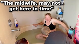 NATURAL HOME WATER BIRTH VLOG SHOCKING END [upl. by Noerb]