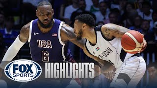 United States vs South Sudan Full Game Highlights  USA Basketball Showcase [upl. by Kling70]