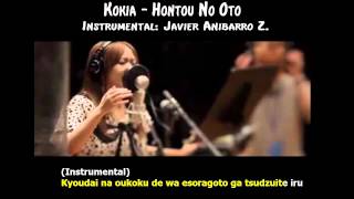 Kokia Hontou No Oto Karaoke Instrumental Javier Anibarro Z [upl. by Gretna979]