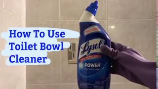 How To Use Toilet Bowl Cleaner [upl. by Ahseiym]