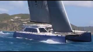 Gunboat Class St maarten Heineken Regatta 2015 Day 1 [upl. by Dlarrej]