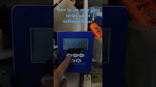 Quick overview of how to set your gold series water softener timer Watch full video watertimer [upl. by Akiehsat]