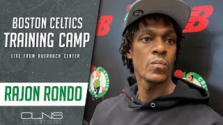 Rajon Rondo RETURNS to Celtics Practice Facility [upl. by Nazler]