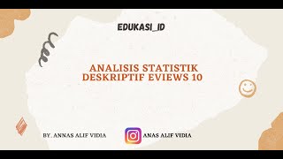 Regresi Data Panel Eviews 12 Lengkap dengan Penjelasannya [upl. by Marelda541]