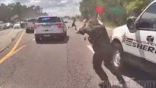 Bodycam Shows Police Shootout With Armed Carjacking Suspect in Florida [upl. by Eart147]